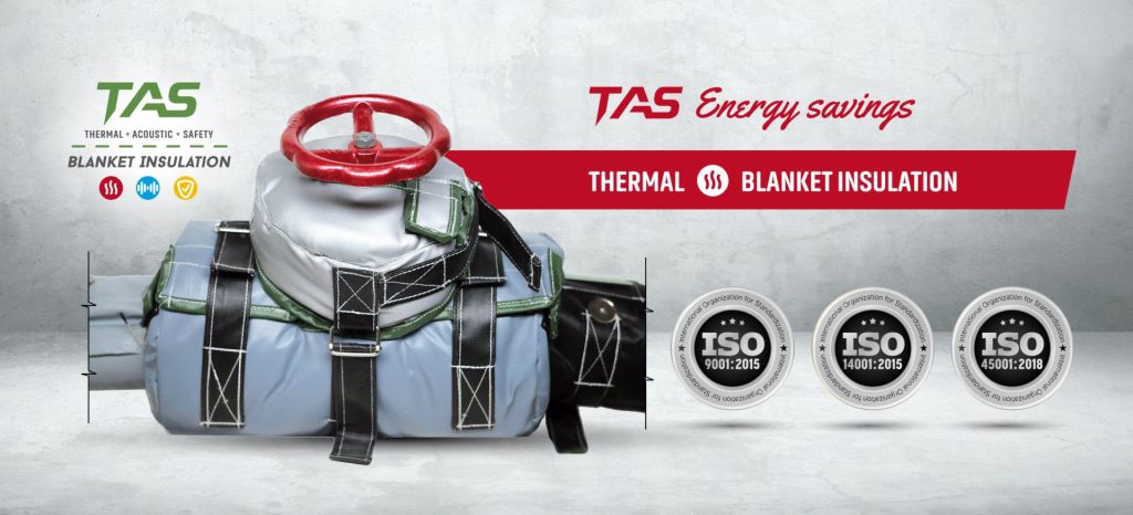 Removable reusable thermal blanket and jacket insulation for industrial valves with ISO certified quality
