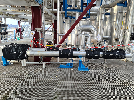 ATEX antistatic blanket and jacket insulation for industrial piping, fittings and valves