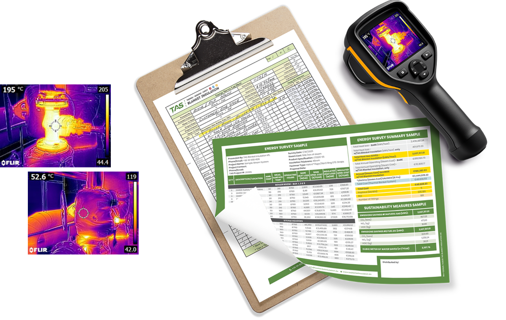 Thermal imaging and energy survey used to assess heat loss in industrial systems