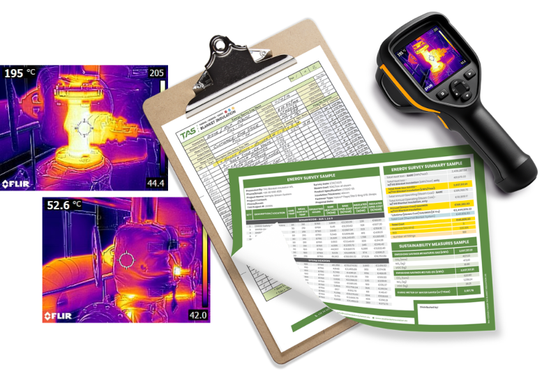 Thermal imaging and energy survey used to assess heat loss in industrial systems