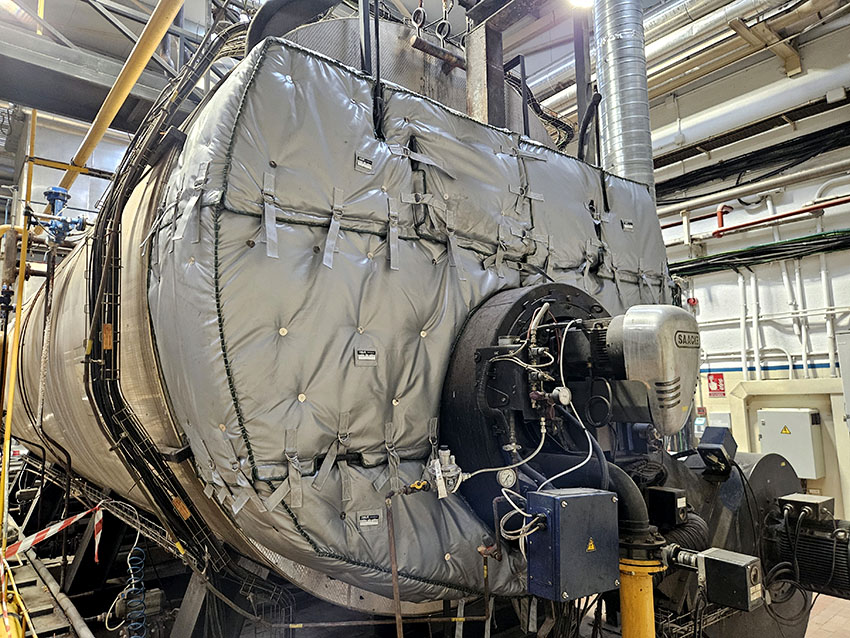 Steam boiler room supporting energy-efficient industrial operations